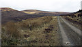 Quarry road approaching Beinn Tharsuinn in IV17 0YD
