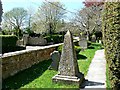 Grave markers, St Katharine's Church, Holt, Wiltshire in BA14 6QD