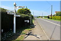 Old signpost on Broadway Hill in TA19 9QS