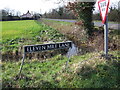 Eleven Mile Lane Sign in NR18 9SN