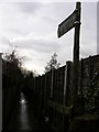 Footpath behind Mayfield Close in BL0 9TG
