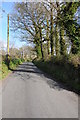 Road above Pont Rhydd-y-march in SA19 7UT