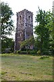 Medieval tower, old Church of St Mary, Hornsey in N8 0JU
