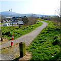 Path alongside the A487, Penygroes in LL54 6NZ