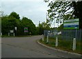 Entrance to recycling centre on Crow Piece Lane in SL2 3TS