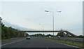 Footbridge crosses the M62 at Roby in L36 5XX