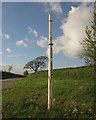 Former signpost, Five Crossway in EX36 4RD