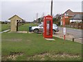Bus stop, shelter and telephone call box, East Boldre in East Boldre