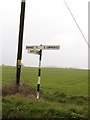 Sign to Fersfield Airfield. in IP22 2FB
