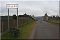 Approaching Dallas, Morayshire in IV36 2SA