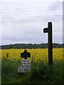 Bentley Old Hall sign & Footpath sign in IP9 2DA