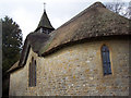 Roof and tower of St Georges Church, Langham in SP8 5NT
