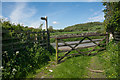 Gate on the Bridleway from Hampsfield Hall in LA11 6JG