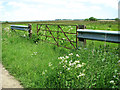 Pasture gate in Share Marsh, Carlton Colville in NR33 8BP