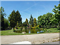 Landscaped pond, Kents Farm in CM16 6AX