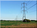 Power line across Orsett Fen in RM16 3AN
