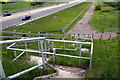 Steps down to the footpath in Cranfield & Marston Moretaine Ward