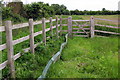 Gate on the footpath to Lower Shelton in MK43 0LP