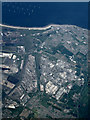 Redcar from the air in TS6 7PP