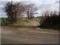 Farm track from Little Casterton Road in PE9 2NN