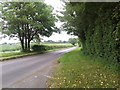 The road to Marlborough from the entrance to the Manton Estate in SN8 4HB