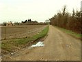 Road to Oak Farm in IP21 4PD