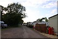 Road through the mobile home park in OX29 7PR