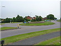 Roundabout on Lichfield Road in WS12 3HA