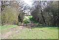 Gate on the bridleway in TN11 9NS