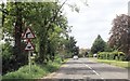 Nocton road entering Potterhanwith in LN4 2EQ