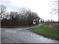 Junction and Road Leading up to Level Crossing, Great Moulton in Great Moulton