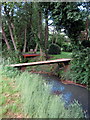 River Flit and domestic viewing platform in Flitton and Greenfield