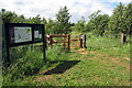 Footpath into the Flitwick Moor SSSI in Flitton and Greenfield