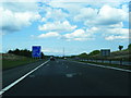 M77 northbound approaching Junction 5 in East Renfrewshire