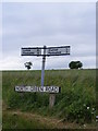 Roadsign on North Green Road in Cratfield