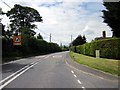 The A534 (Broxton Road) at Clutton in CH3 9XR