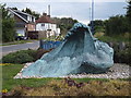 The Wave (or Kanagawa) sculpture, Selsey in PO20 9DS