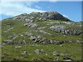 Grass and rock slopes to a knoll below Meall a'Choire Bhuidhe in IV54 8XY