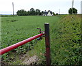 Gate and farmland along Barton Lane in CV13 0QB