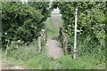 Footbridge and footpath to Double Dike in LN9 6QF