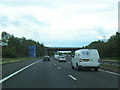 M73 nears Johnston Road overbridge in Gartcosh