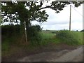 Footpath and farmland at Bouchers Hill in EX20 2DB