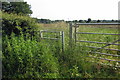 Gate on the path to Claydon Park in MK18 2QF