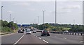 M11 approaching Junction 8 in CM22 7TL