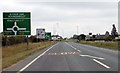 A17 approaching Bicker Bar Roundabout in PE20 3AN