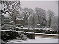 Fowlis Church and Village Green in Winter in DD2 5SH