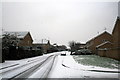 Snow on Kensington Road in NG10 5HD