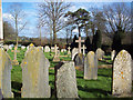 Churchyard at St Mary's Church, West Dean in SP5 1JD