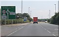 A142 approaching roundabout in CB8 7NB