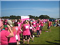 Queueing for the loos at the 2013 Truro Race for Life in TR3 6DP